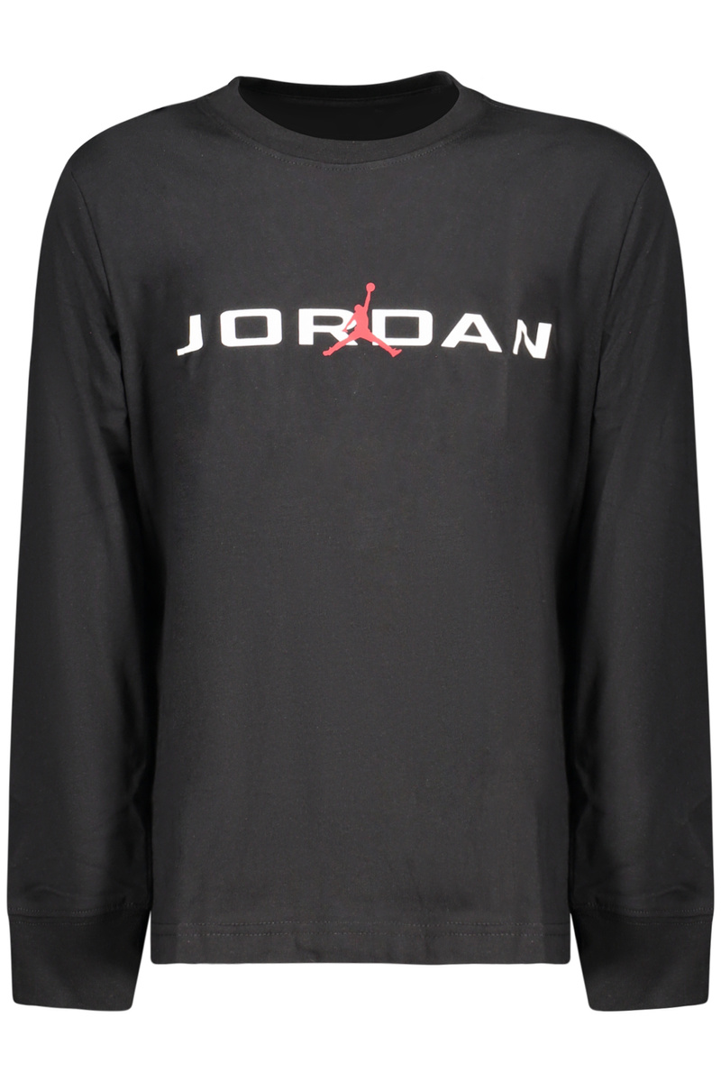 KOSZULKA JORDAN Z DŁUGIM RĘKAWEM DLA DZIECI, CZARNA