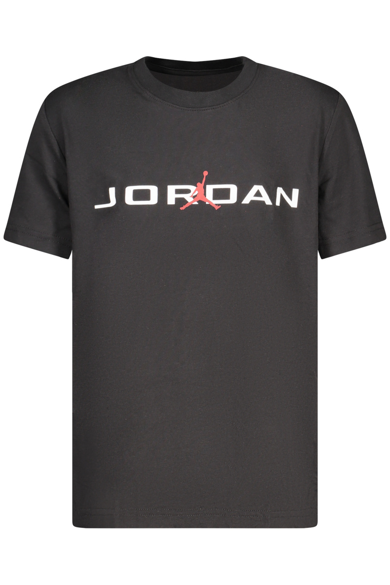 KOSZULKA JORDAN Z KRÓTKIM RĘKAWEM DLA DZIECI, CZARNA