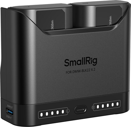 Zestaw SmallRig 5487 Turbo Charging Kit for DMW-BLK22 Camera Batteries (USB-C PD 22.5W)