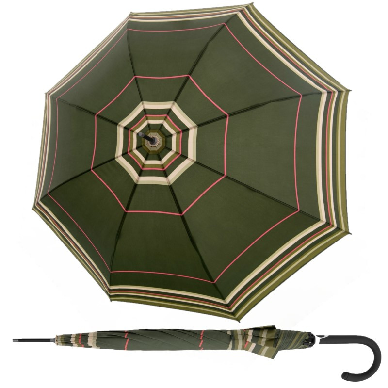 Doppler Fiber Flex AC CamouStripe damski długi parasol automatyczny