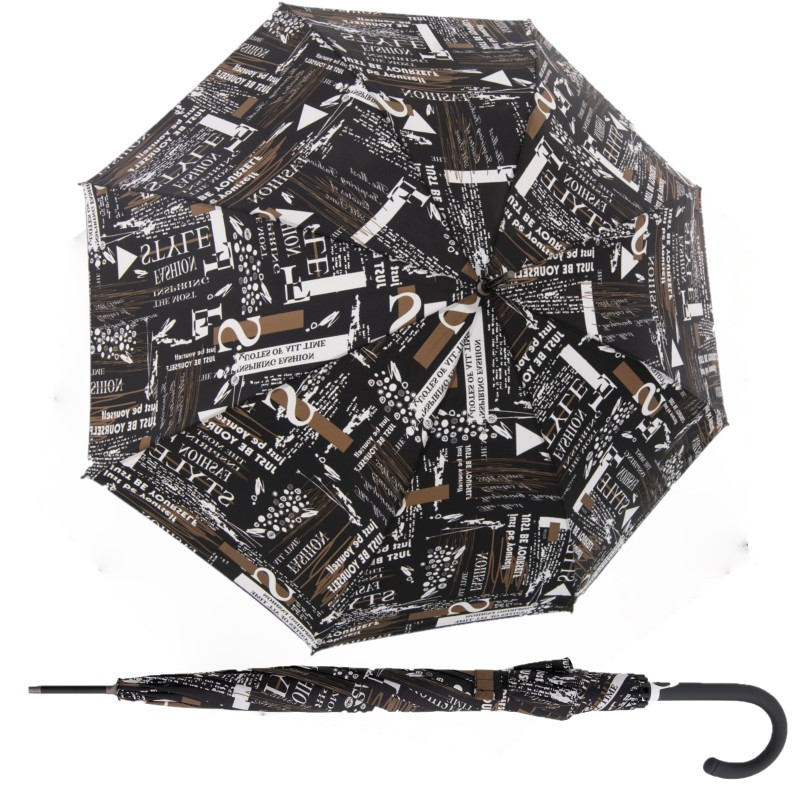 Doppler Fiber Flex AC Scribble Black damski parasol laski automatyczny