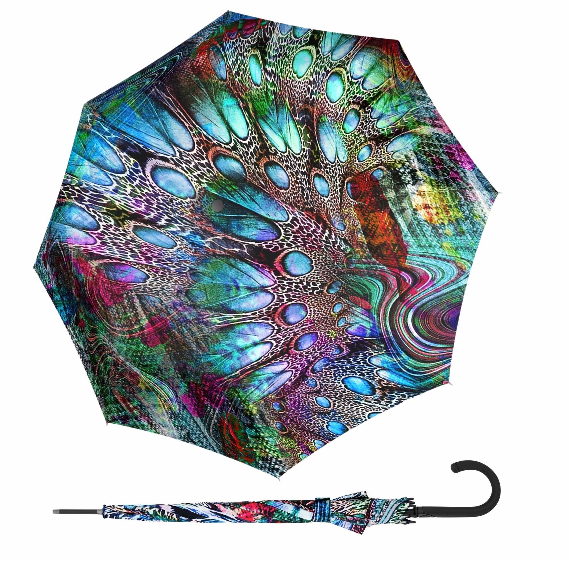 Doppler Fiber Flex AC PAvone damski parasol długi automatyczny