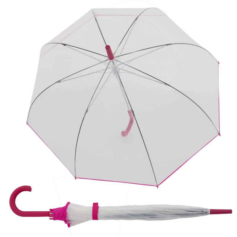Doppler Nizza Transparent damski parasol długi automatyczny