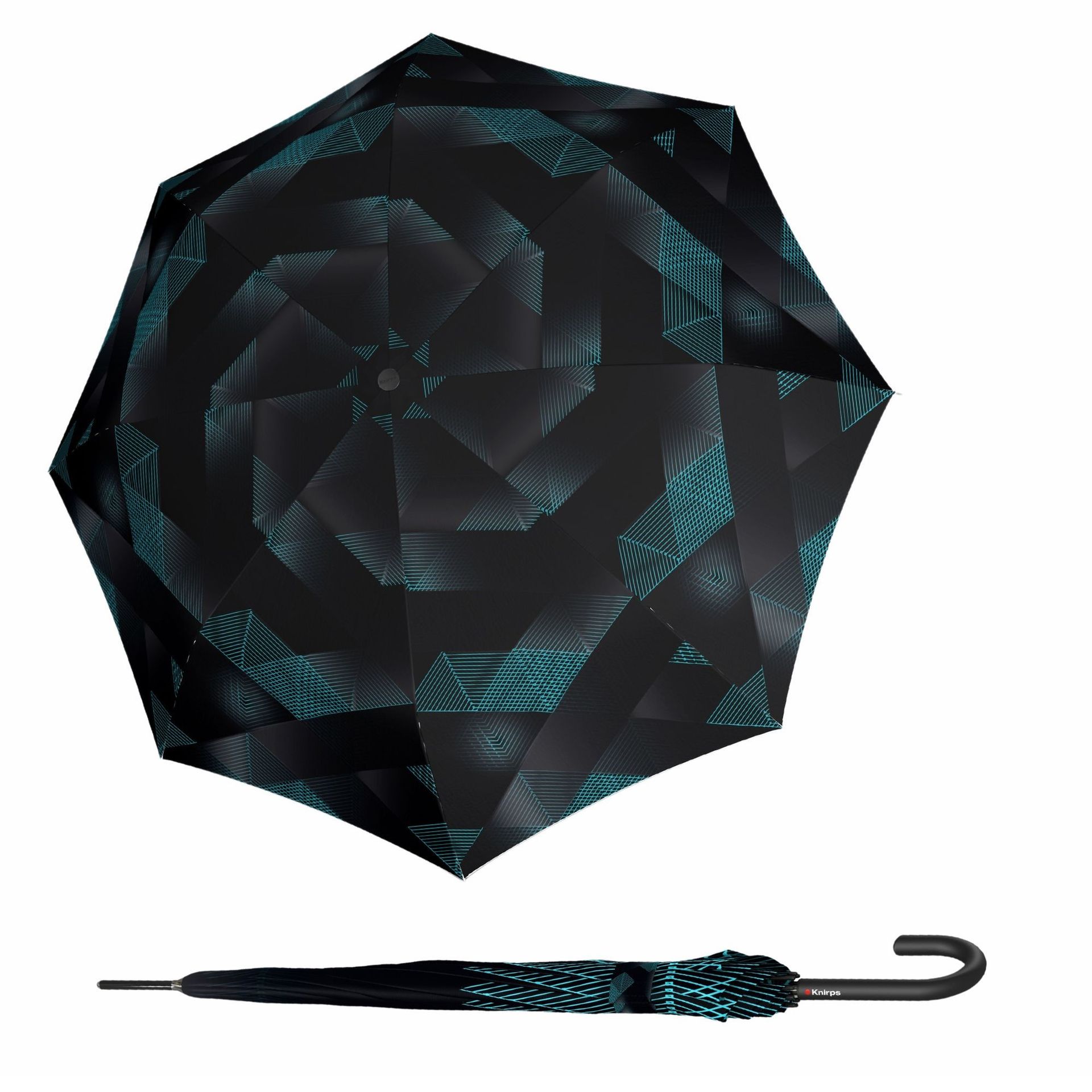 Knirps T.760 Stick Automatic Symphony Black damski parasol laskowy automatyczny
