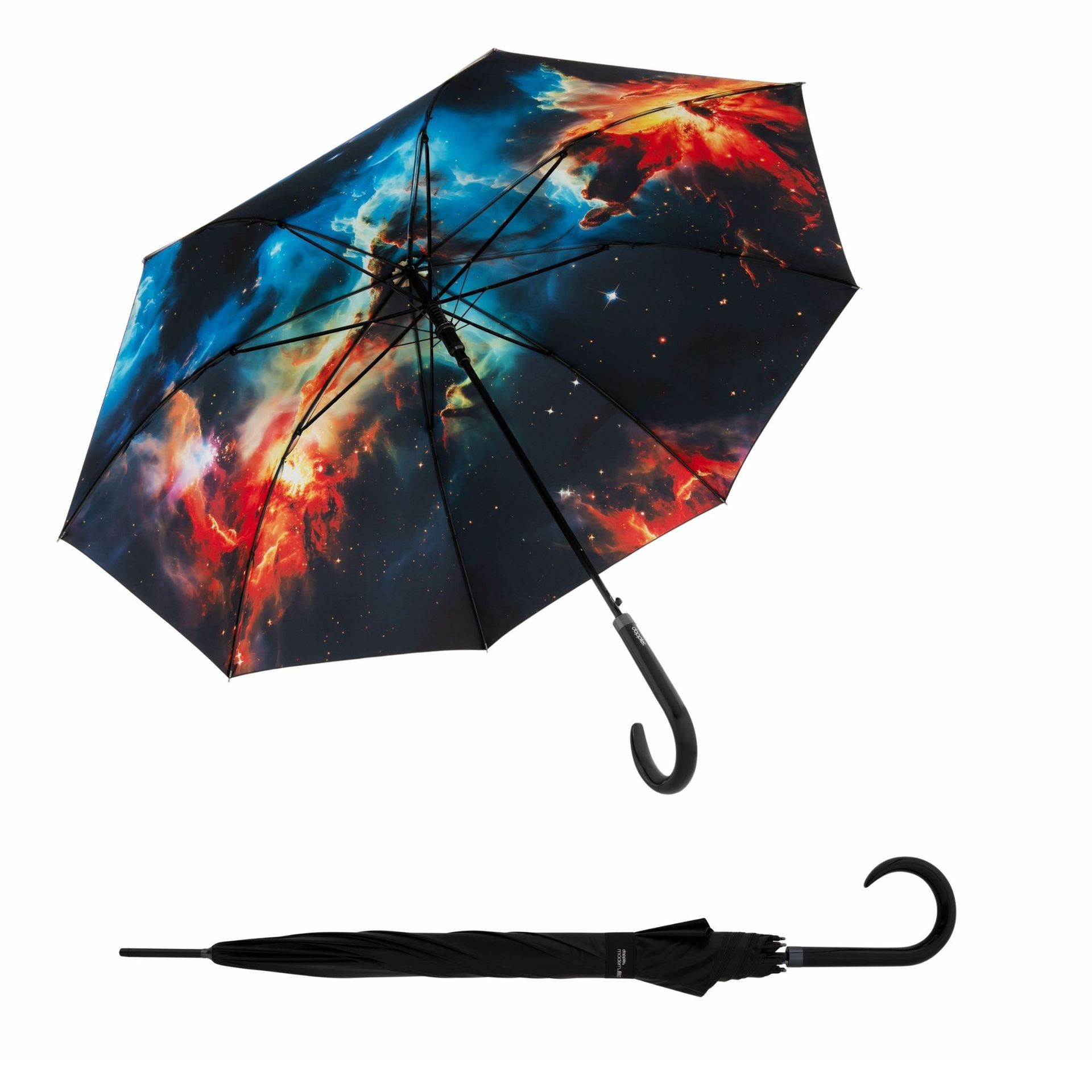 Doppler Modern Art Long AC Nebula damski parasol automatyczny