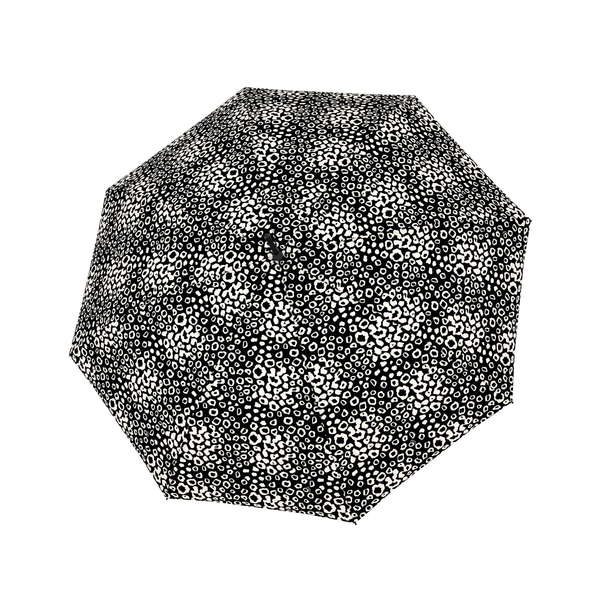 Derby Hit Lang AC Loop Black & White damski długi parasol automatyczny