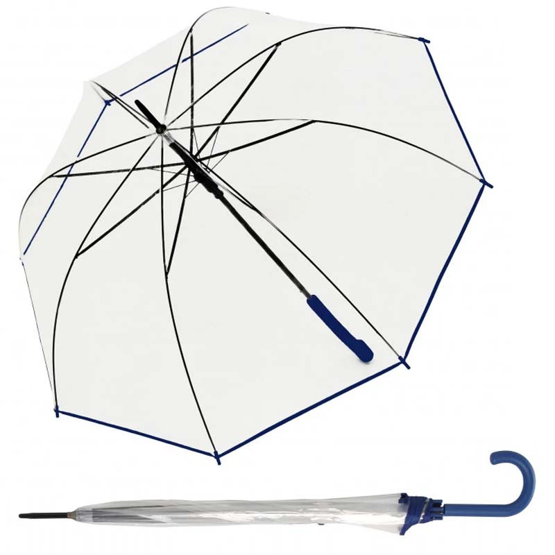 Derby Hit Long Automatik Transparent damski parasol laska automatyczny