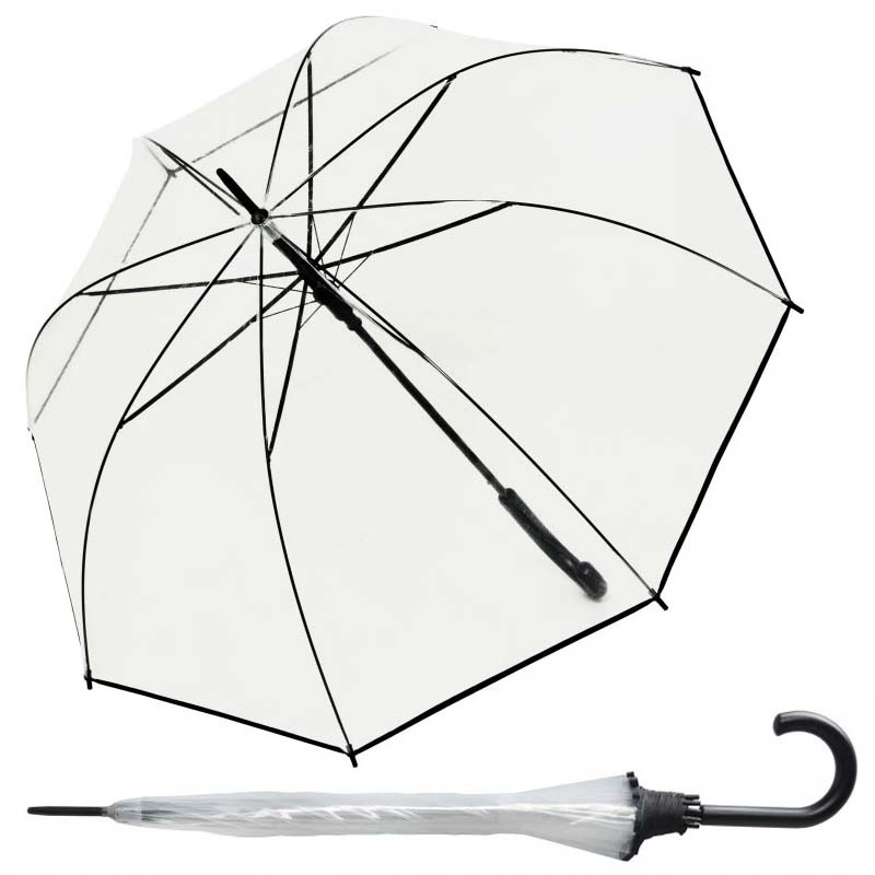 Derby Hit Long Automatik Transparent damski parasol laska automatyczny