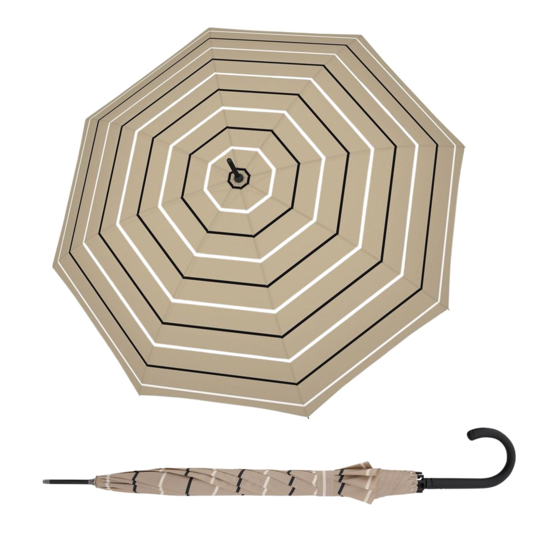 Doppler Fiber Flex AC Classy Sand damski parasol długi automatyczny
