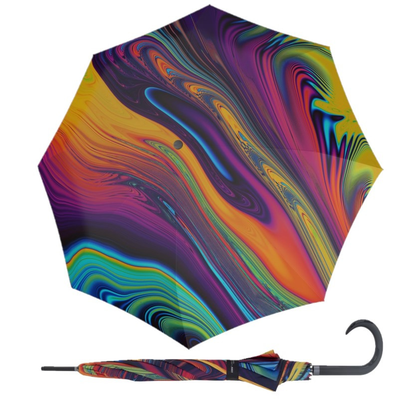 Doppler Modern Art Long AC Flowing Colors damski parasol długi automatyczny