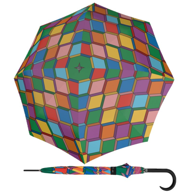 Doppler Modern Art Long AC Steps damski parasol automatyczny