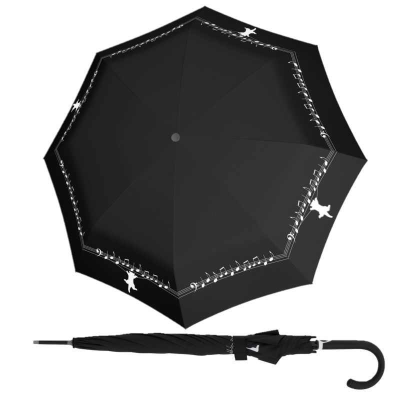 Doppler Fiber Flex AC Musically Cat damski parasol długi automatyczny