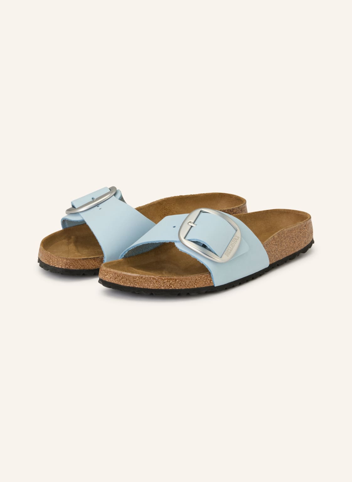 Birkenstock Klapki Madrid Big Buckle blau