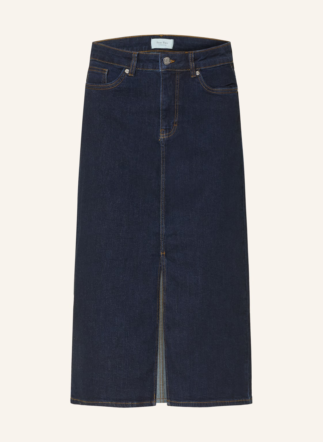 Part Two Spódnica Jeansowa Dillinpw blau