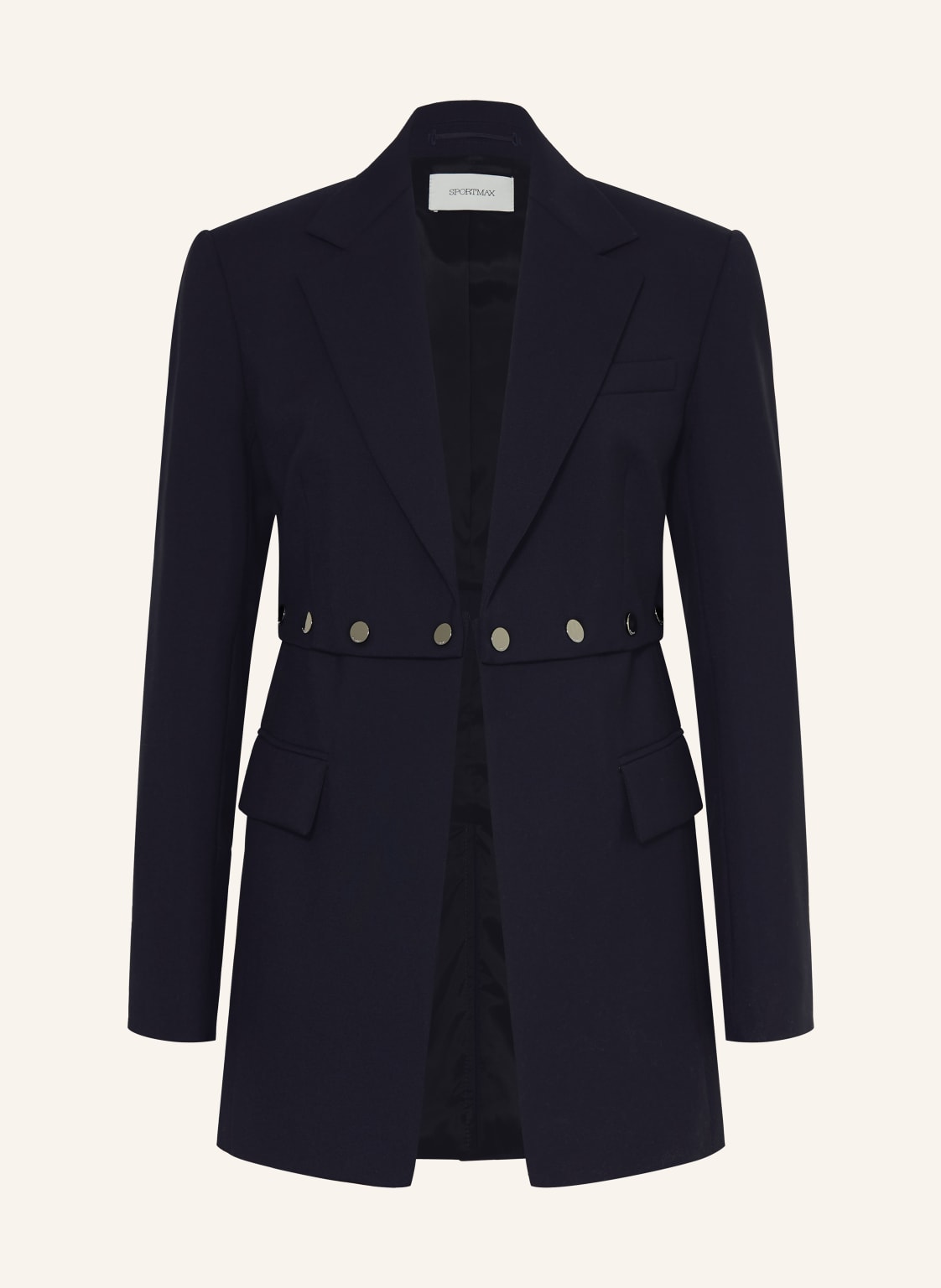 Sportmax Długi Blezer Editore blau