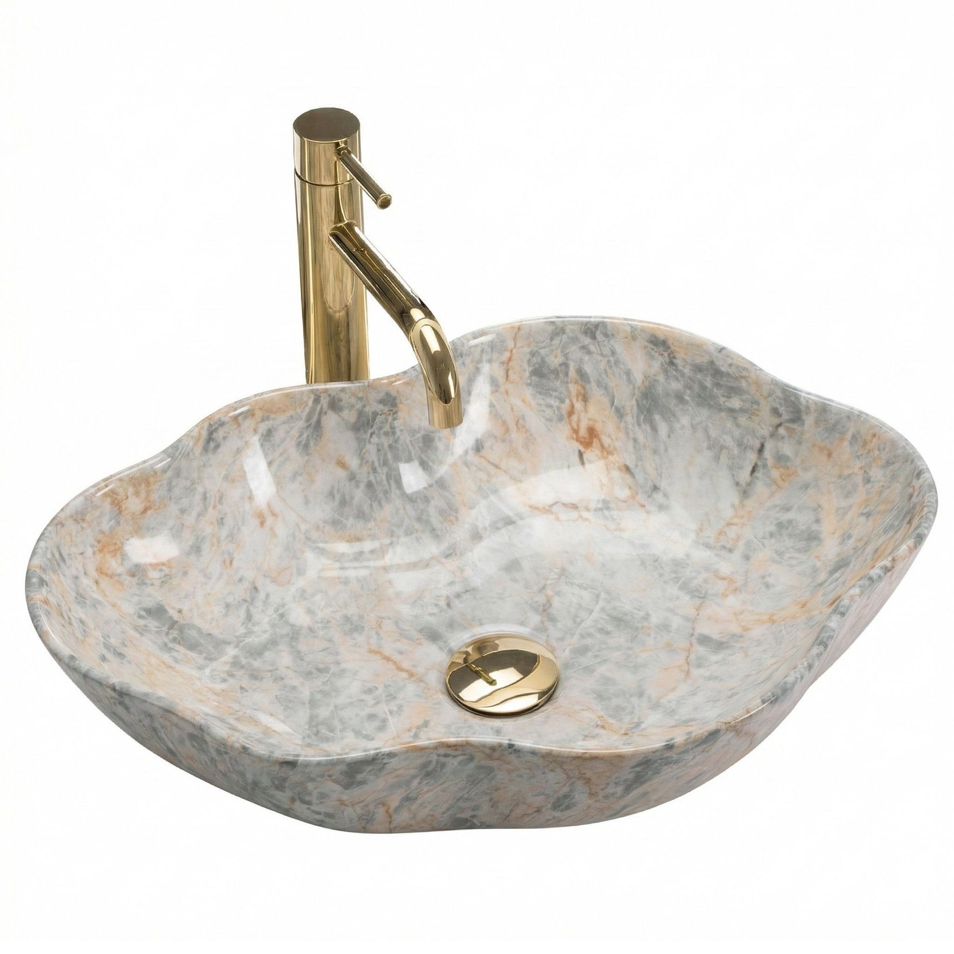 Rea Umywalka nablatowa Pearl Ruststone REA-U0620