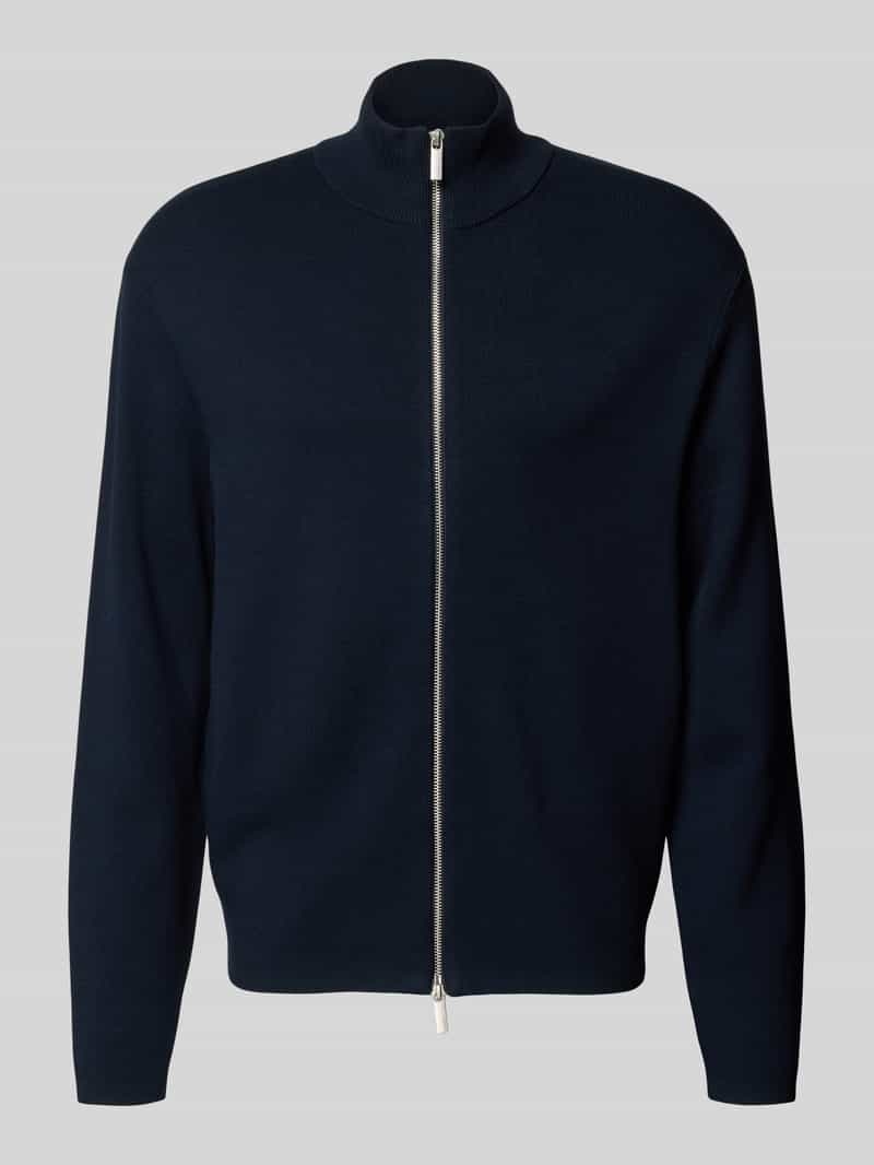 Kurtka o kroju relaxed fit z dzianiny z mieszanki wiskozy model ‘TELLER’