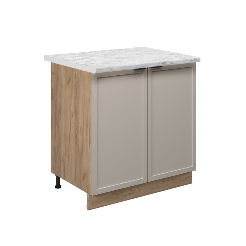 Vicco Szafki kuchenne Fame-Line, GreyBeige, 80 cm z półką, BP Marmur