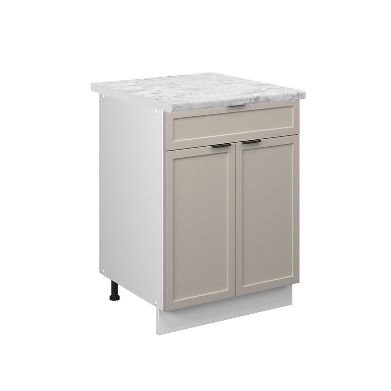 Vicco Szafka dolna do kuchni Fame-Line, GreyBeige, 60 cm z szufladą, BP Marmur