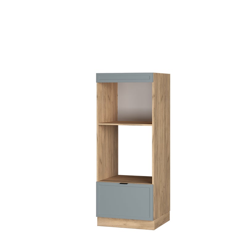 Vicco Szafka do mikrofalówki Fame-Line, Jasnoniebiesko-szary, 60 cm otwarty