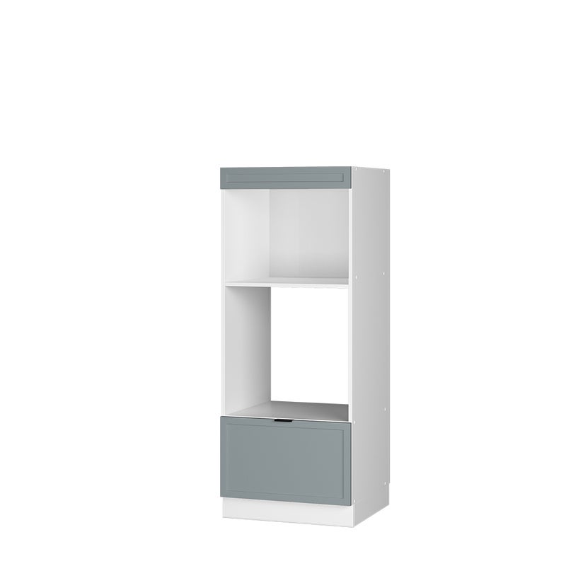 Vicco Szafka do mikrofalówki Fame-Line, Jasnoniebiesko-szary, 60 cm otwarty