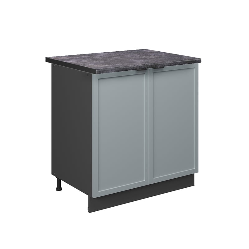 Vicco Szafka pod zlew Fame-Line, Jasnoniebiesko-szary, 80 cm z półką, BP Antracyt