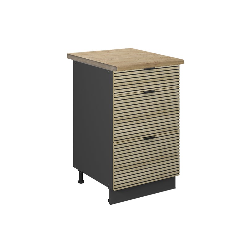 Vicco Szafka dolna do kuchni Fame-Line, Panel dębowy, 50 cm , BP Dąb