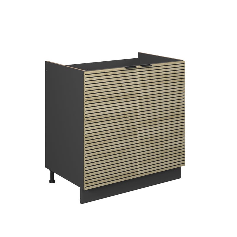 Vicco Szafka pod zlew Fame-Line, Panel dębowy, 80 cm bez blatu roboczego