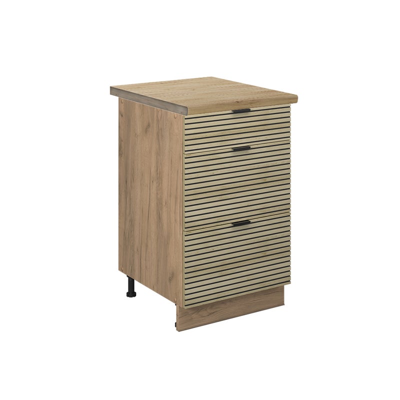 Vicco Szafka dolna do kuchni Fame-Line, Panel dębowy, 50 cm , BP Dąb