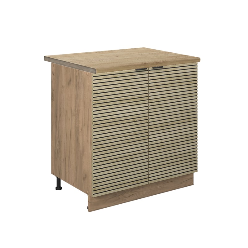 Vicco Szafki kuchenne Fame-Line, Panel dębowy, 80 cm z półką, BP Dąb