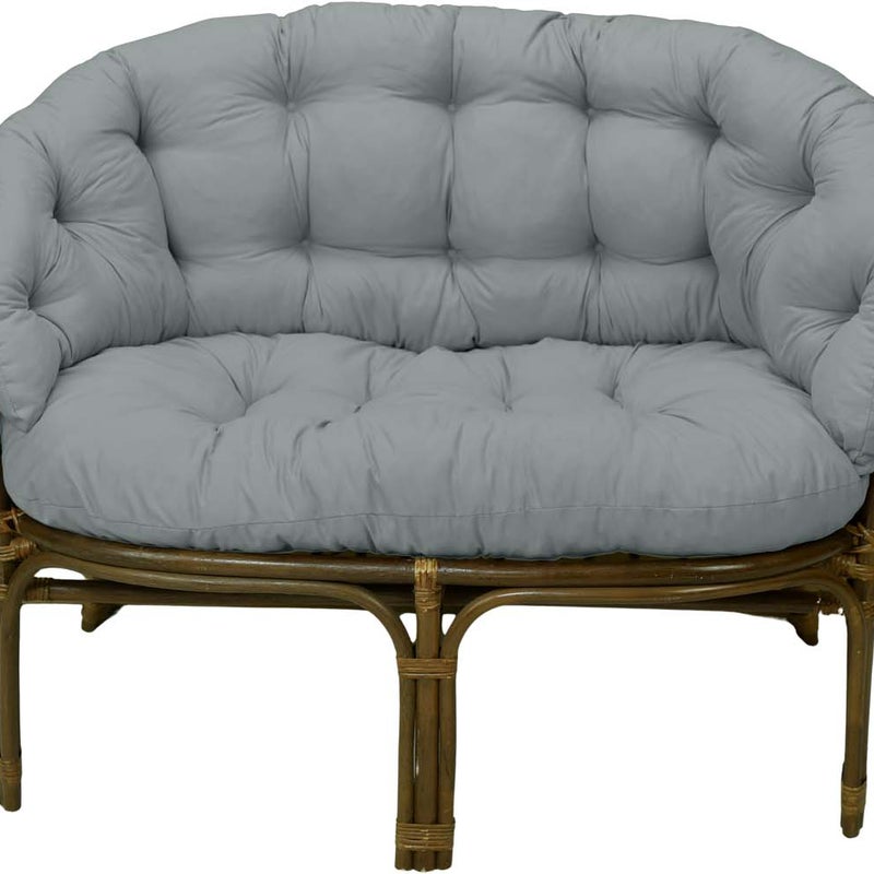 Poduszka na meble rattanowe wiklinowe AMPO zestaw jasny szary 1 szt.