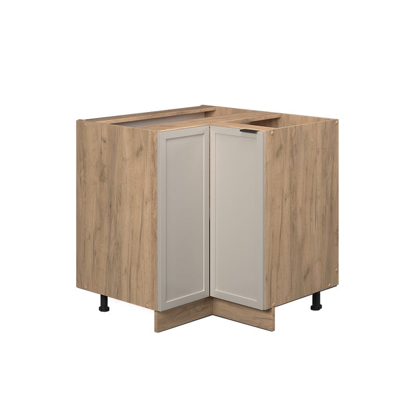 Vicco Szafka narożna Fame-Line, GreyBeige, 80.5 cm bez blatu roboczego