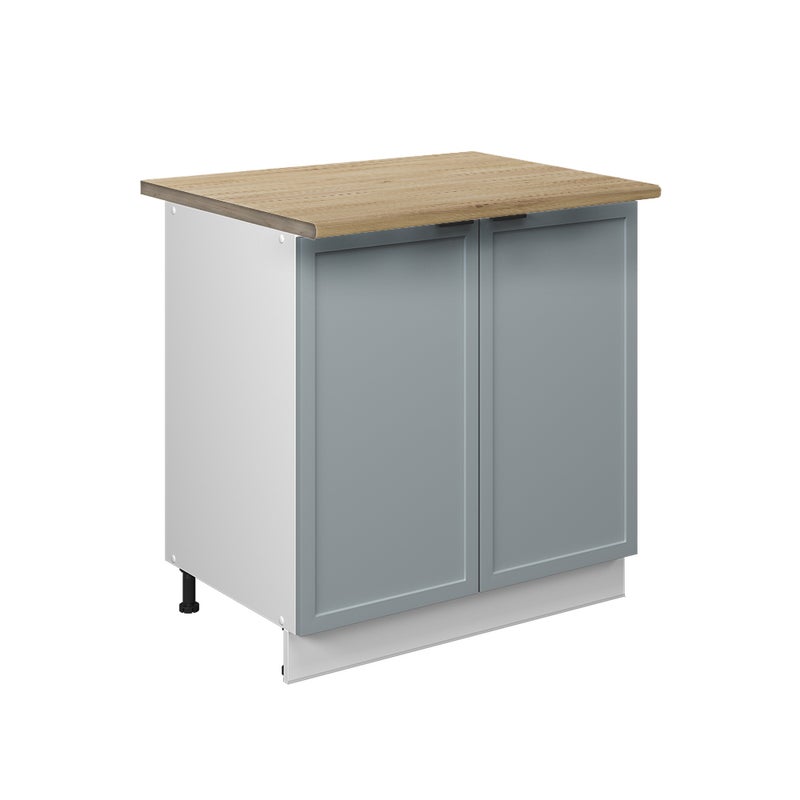 Vicco Szafka pod zlew Fame-Line, Jasnoniebiesko-szary, 80 cm z półką, BP Dąb