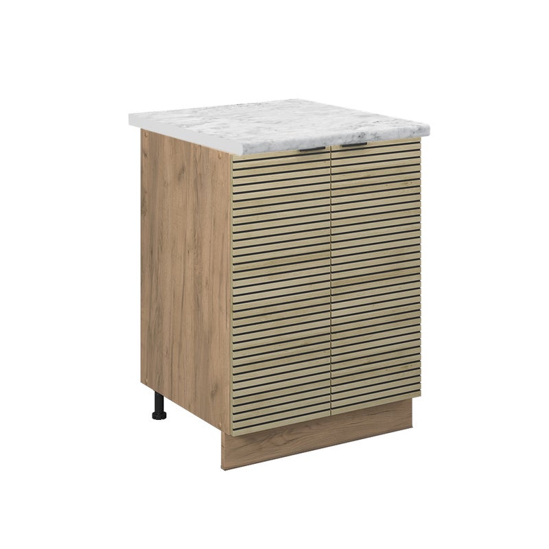 Vicco Szafki kuchenne Fame-Line, Panel dębowy, 60 cm , BP Marmur