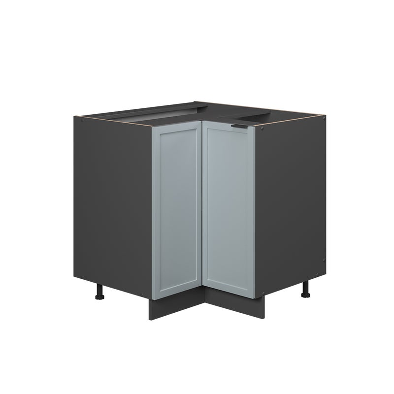 Vicco Szafka narożna Fame-Line, Jasnoniebiesko-szary, 80.5 cm bez blatu roboczego