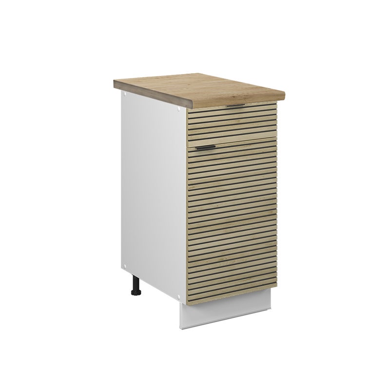 Vicco Szafka dolna do kuchni Fame-Line, Panel dębowy, 40 cm , BP Dąb