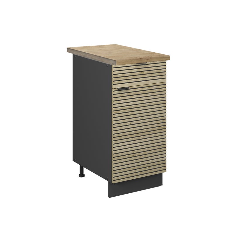Vicco Szafka dolna do kuchni Fame-Line, Panel dębowy, 40 cm , BP Dąb