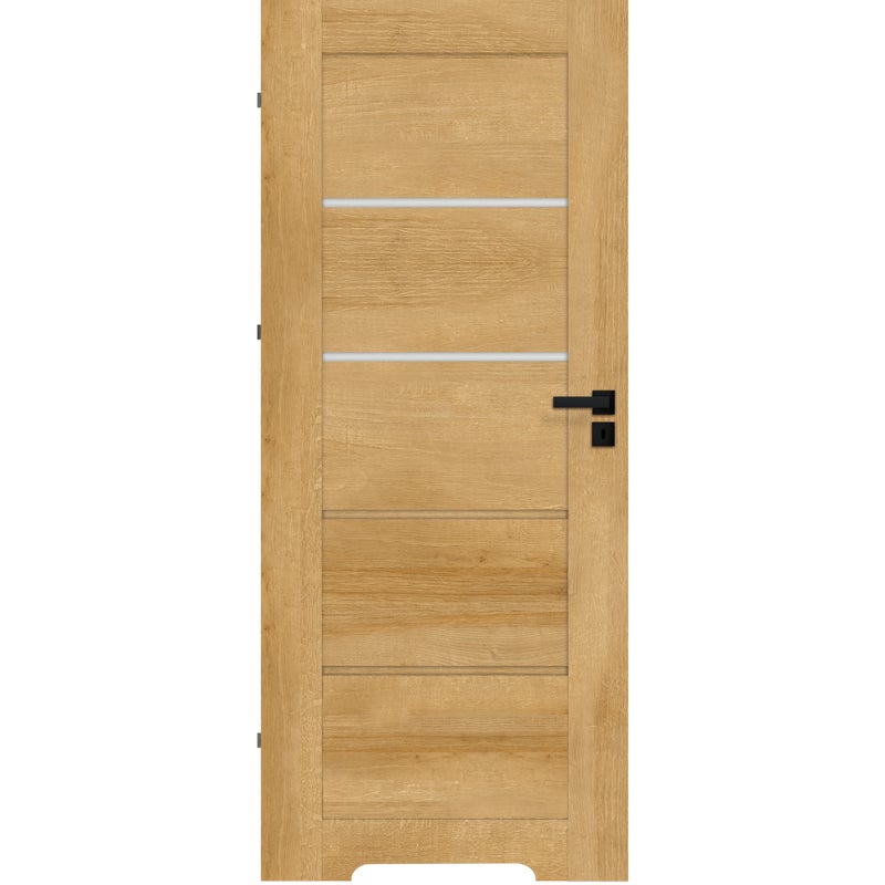 Drzwi wewnętrzne łazienkowe 60 lewe Islen dąb europejski