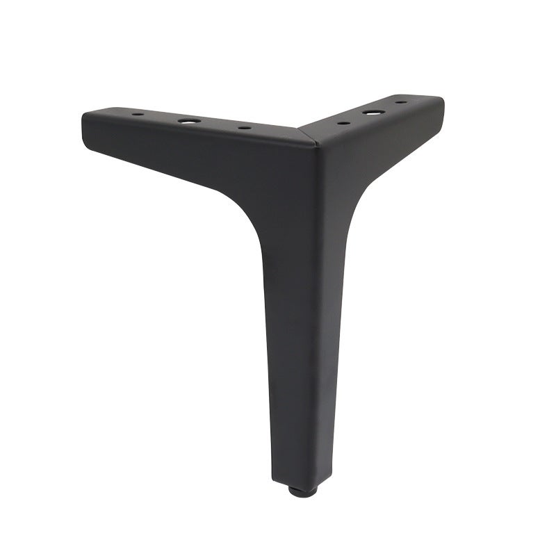 Czarne metalowe nóżki do sofy, 10 cm (komplet 4 szt.), styl nowoczesny.