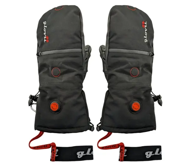 GLOVII 2w1 uniwersalne ogrzewane S Czarny