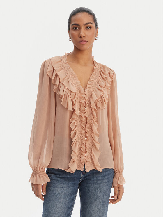 Morgan Bluzka 252-CATHY Różowy Regular Fit