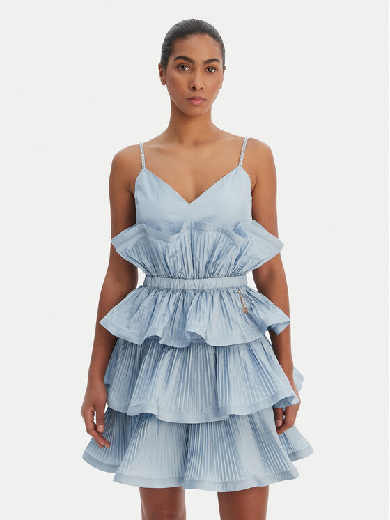 Fracomina Sukienka koktajlowa FQ26SD1007W83101 Niebieski Regular Fit