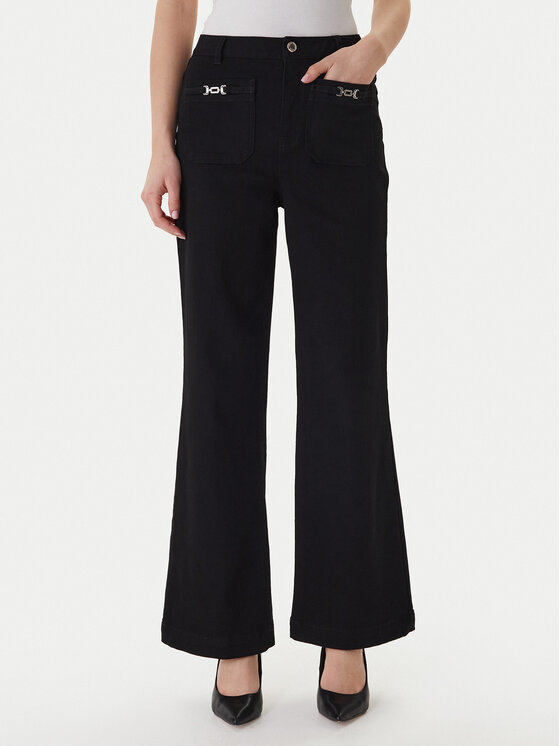 Morgan Jeansy 261-PSOFT1 Czarny Wide Leg