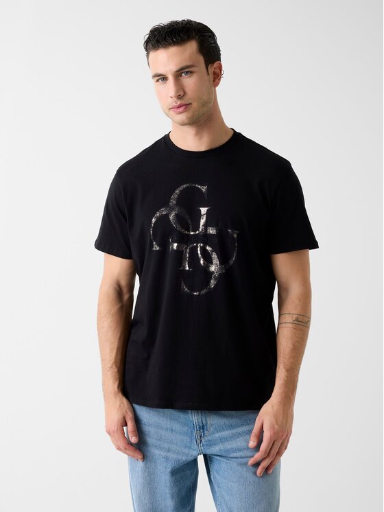 Guess T-Shirt 180891 Czarny Classic Fit