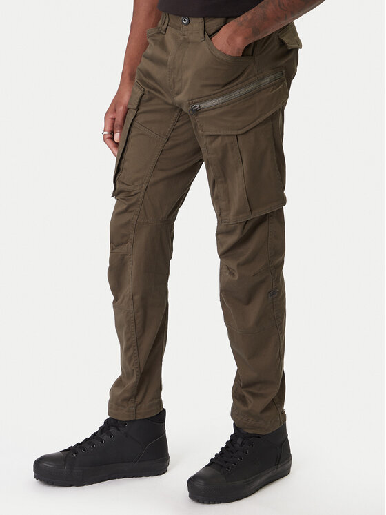 G-Star Raw Spodnie materiałowe Rovic D02190 5126 1260 Khaki Regular Fit