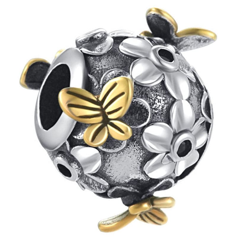 Charms do Pandora - CHARMS KWIATY I MOTYLE