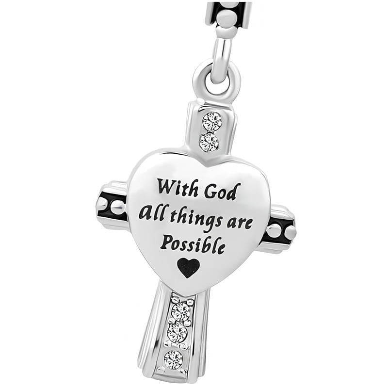 Charms do Pandora - CHARMS KRZYŻ Z SERCEM