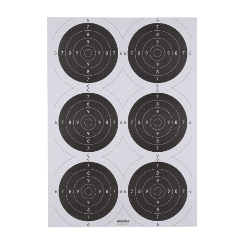 Tarcza strzelecka TS-2x6 trening - pakiet 50 szt.