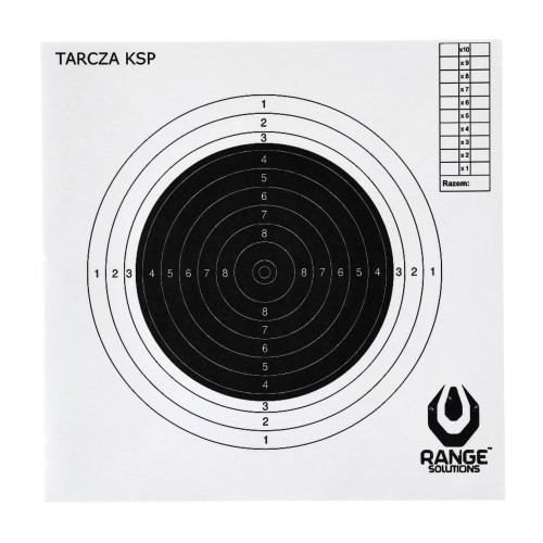 Tarcza strzelecka Range Solutions KSP karabin sportowy, 20x20cm, 100szt.