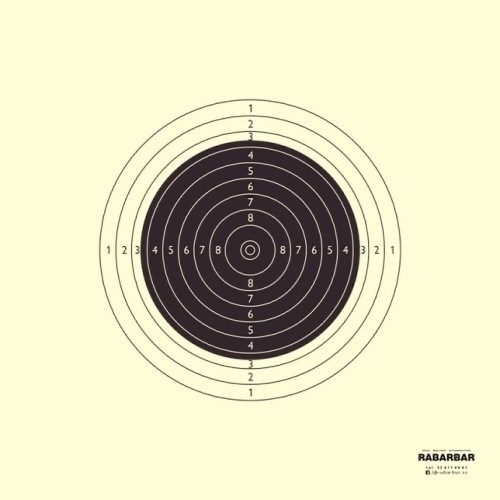 Tarcza strzelecka Olimpijka LUX - pakiet 50 szt. karabin sportowy